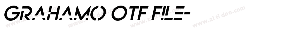 Grahamo OTF File字体转换